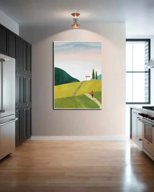 Walking Home - Poster - Grafisk konst - Ramexempel