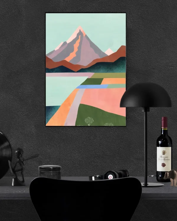 First Blossom - Poster - Grafisk konst - Ramexempel