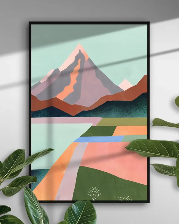 First Blossom - Poster - Grafisk konst - Ramexempel