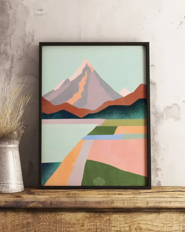 First Blossom - Poster - Grafisk konst - Ramexempel