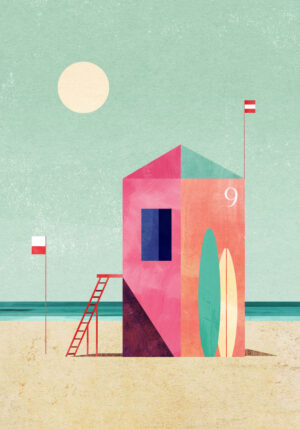 Surf Hut - Poster - Grafisk konst