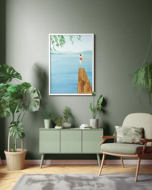 Wild - Poster - Grafisk konst - Ramexempel