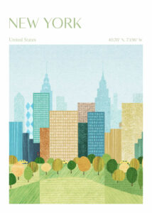 New York, Central Park - Poster - Grafisk konst