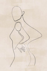 Kroppens poesi - Curvy Lines 1109 - Poster - Grafisk konst