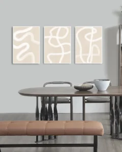 Posterserie med tre tavlor - Ramexempel