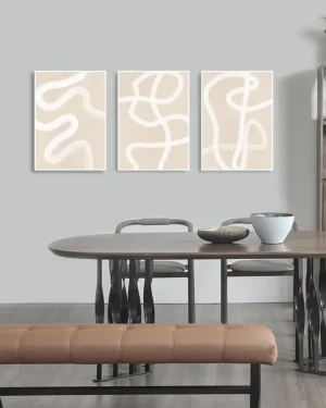 Posterserie med tre tavlor - Ramexempel