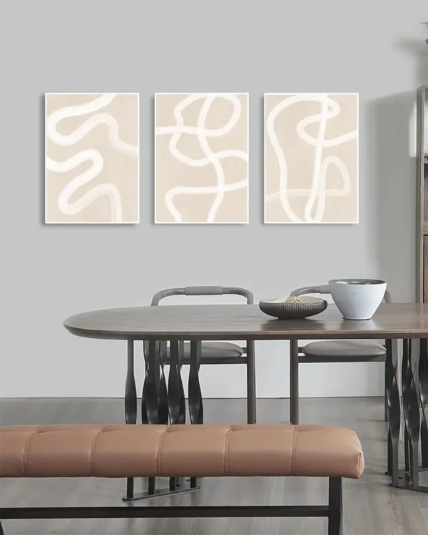 Posterserie med tre tavlor - Ramexempel