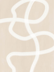 White Brush Stroke Poster No 1 - Poster - Grafisk konst