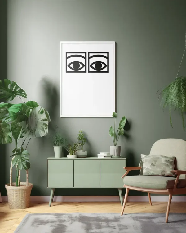 Ögonblink Choklad - Poster - Popkonst - Ramexempel