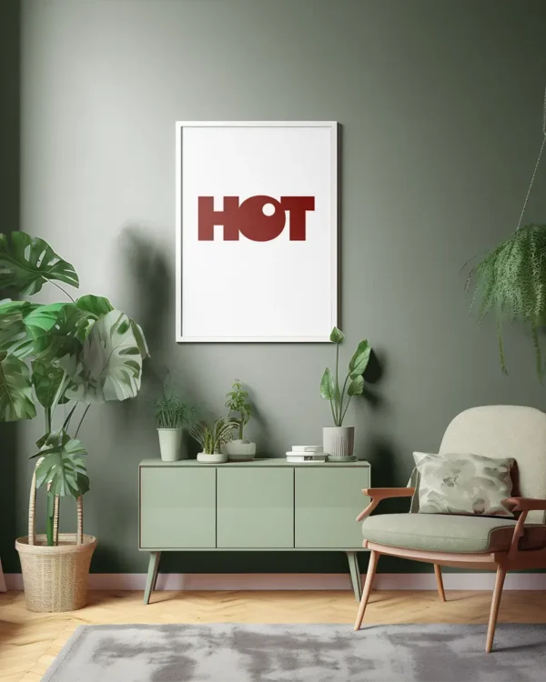 HOT - Poster - Texttavla - Ramexempel