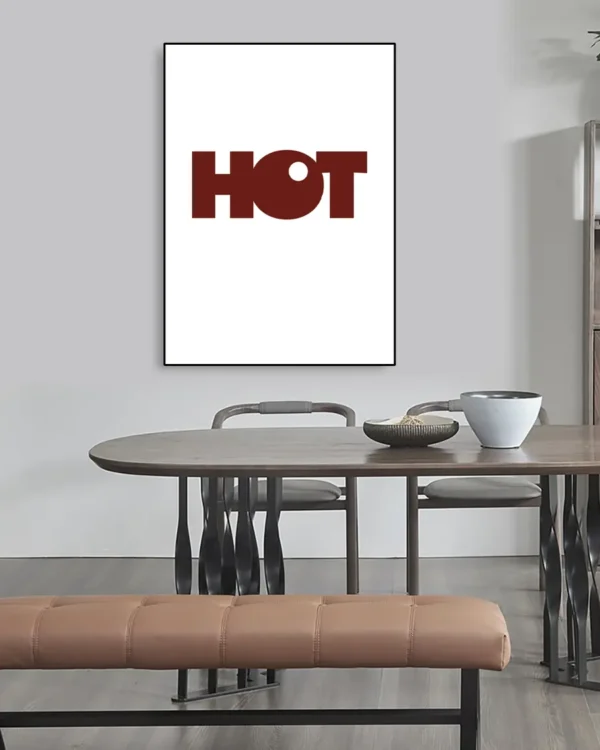 HOT - Poster - Texttavla - Ramexempel