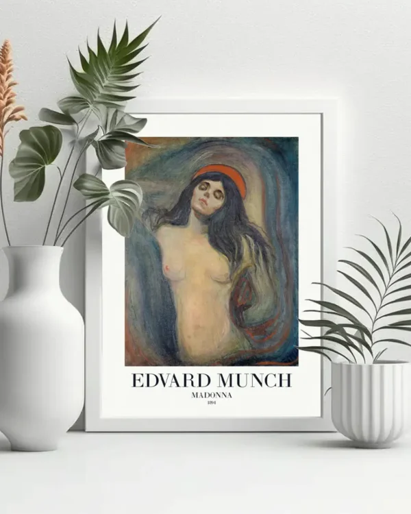 Madonna 1894 - Edvard Munch - Poster - Klassisk konst - Ramexempel