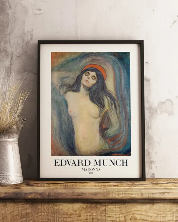 Madonna 1894 - Edvard Munch - Poster - Klassisk konst - Ramexempel