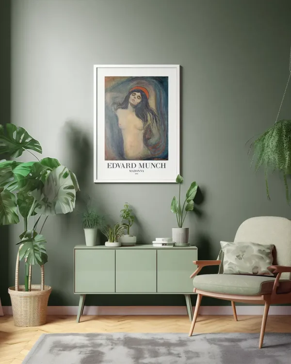 Madonna 1894 - Edvard Munch - Poster - Klassisk konst - Ramexempel