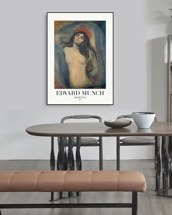 Madonna 1894 - Edvard Munch - Poster - Klassisk konst - Ramexempel