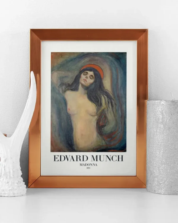 Madonna 1894 - Edvard Munch - Poster - Klassisk konst - Ramexempel