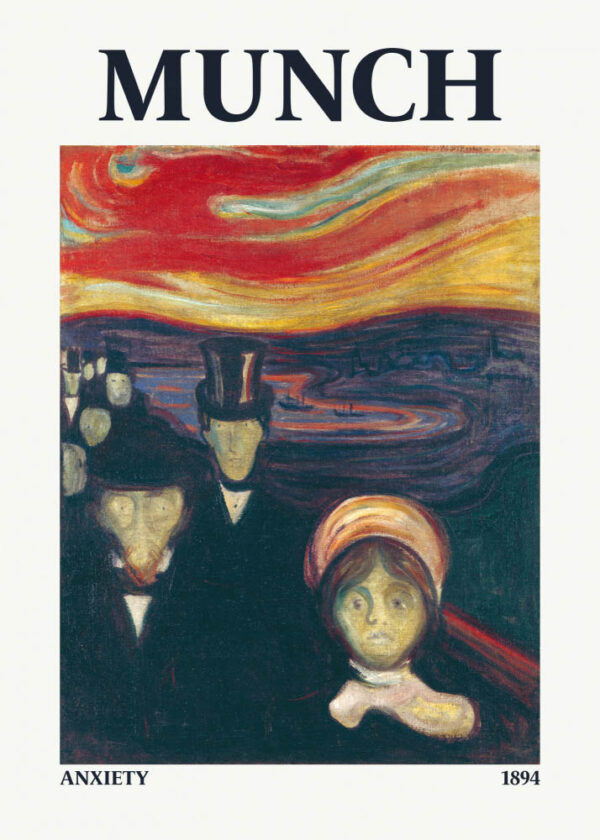 Anxiety - Edvard Munch - Poster - Klassisk konst