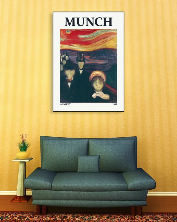 Anxiety - Edvard Munch - Poster - Klassisk konst - Ramexempel