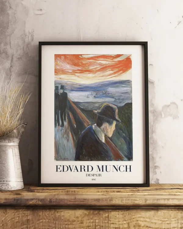 Despair - Edvard Munch 1892 - Poster - Klassisk konst - Ramexempel