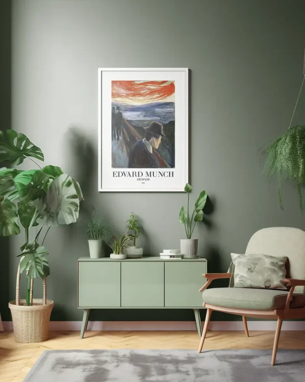 Despair - Edvard Munch 1892 - Poster - Klassisk konst - Ramexempel