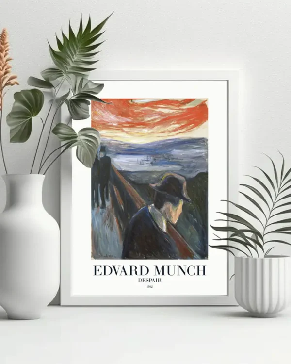 Despair - Edvard Munch 1892 - Poster - Klassisk konst - Ramexempel