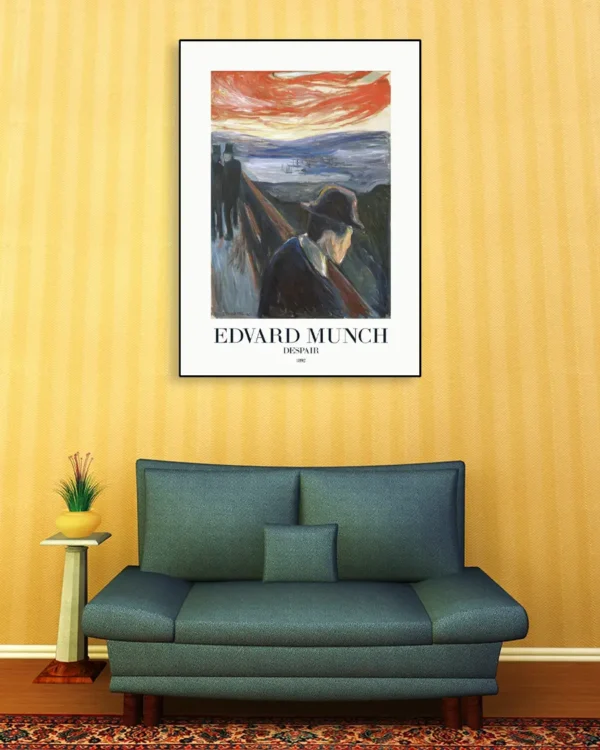 Despair - Edvard Munch 1892 - Poster - Klassisk konst - Ramexempel