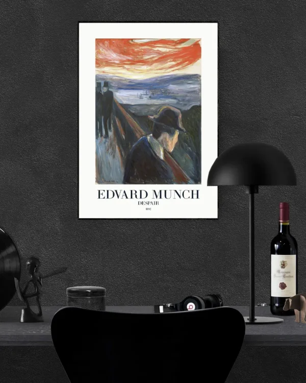 Despair - Edvard Munch 1892 - Poster - Klassisk konst - Ramexempel