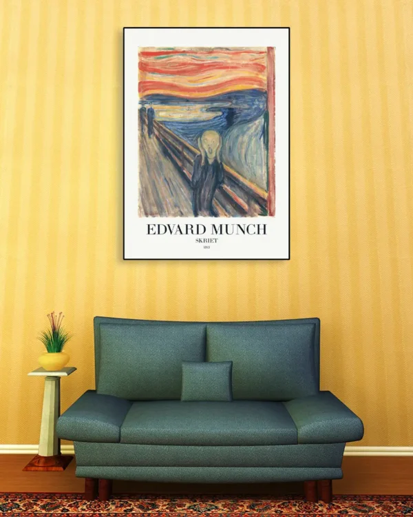 Skriet - Edvard Munch - Poster - Klassisk konst - Ramexempel