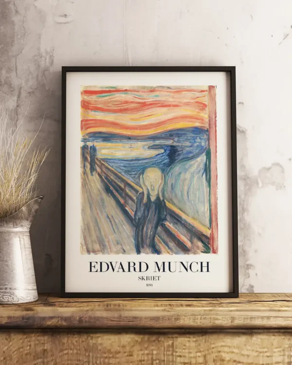 Skriet - Edvard Munch - Poster - Klassisk konst - Ramexempel