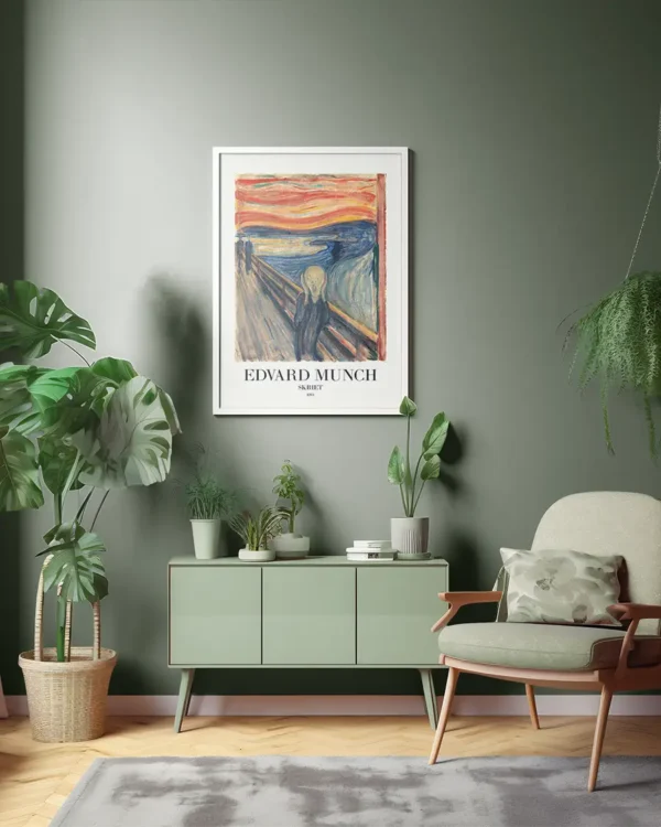 Skriet - Edvard Munch - Poster - Klassisk konst - Ramexempel