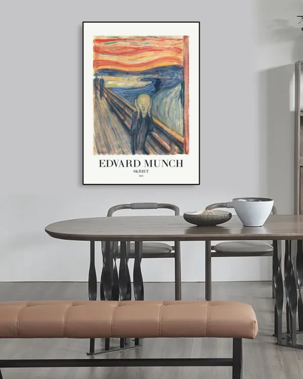 Skriet - Edvard Munch - Poster - Klassisk konst - Ramexempel