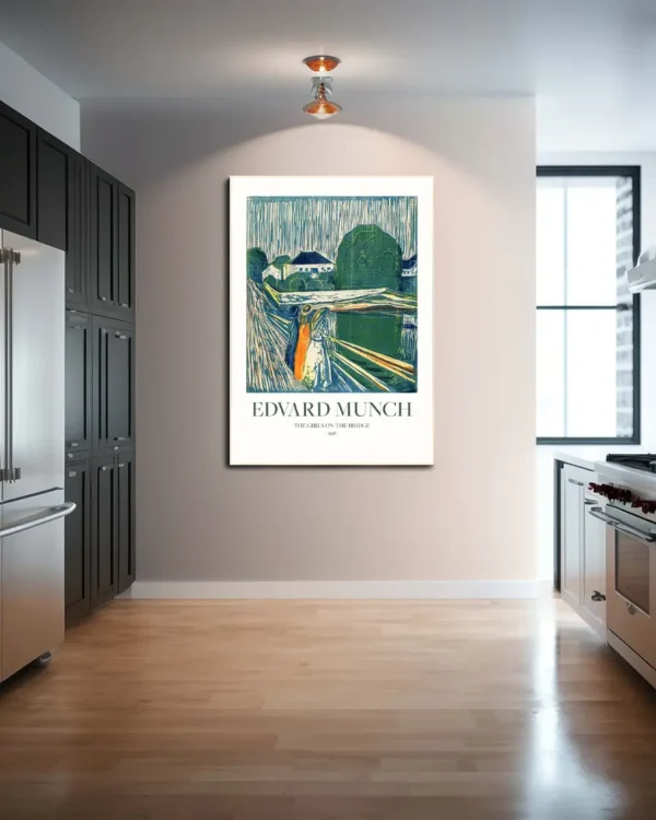 The Girls On The Bridge - Edvard Munch - Poster - Klassisk konst - Ramexempel