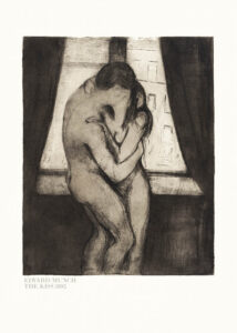The Kiss 1895 - Edvard Munch - Poster - Klassisk konst