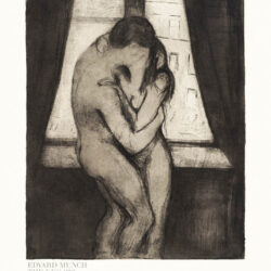 The Kiss 1895 - Edvard Munch - Poster - Klassisk konst