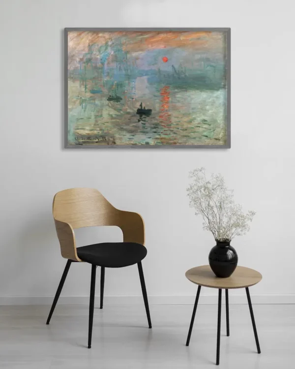 Sunrise 1872 Claude Monet - Poster - Klassisk konst - Ramexempel