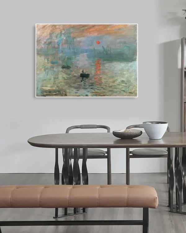 Sunrise 1872 Claude Monet - Poster - Klassisk konst - Ramexempel
