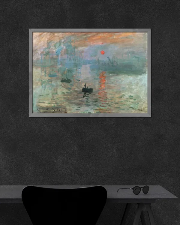 Sunrise 1872 Claude Monet - Poster - Klassisk konst - Ramexempel