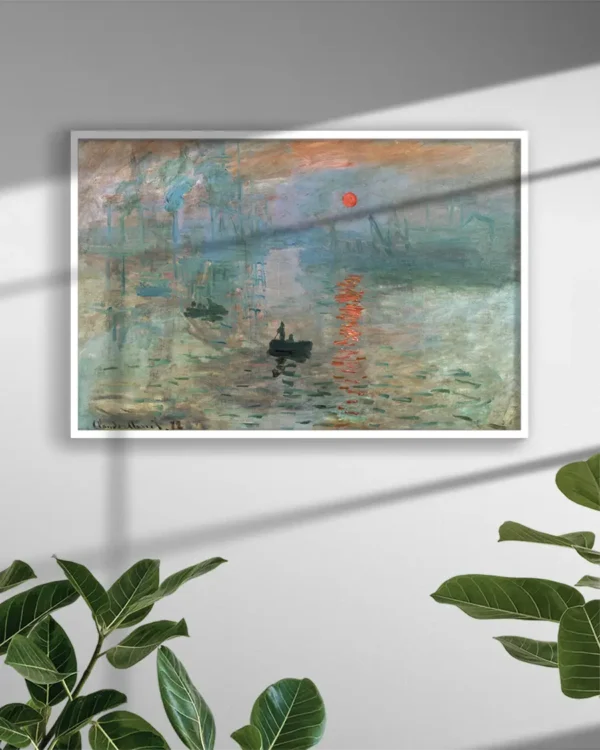 Sunrise 1872 Claude Monet - Poster - Klassisk konst - Ramexempel