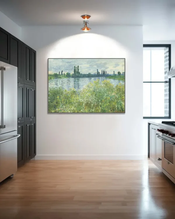 Banks Of The Seine - Claude Monet - Poster - Klassisk konst - Ramexempel