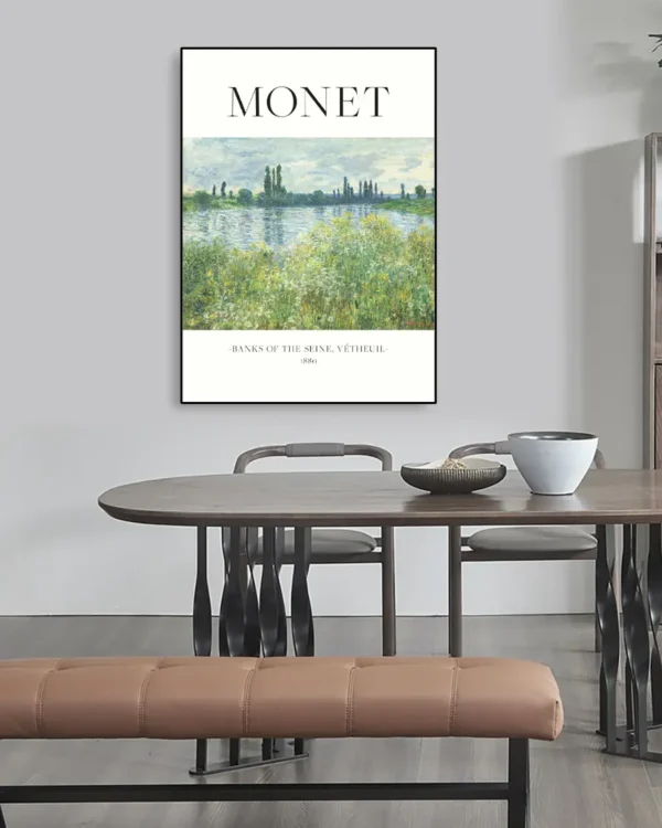 Banks Of The Seine - Poster - Klassisk konst - Ramexempel