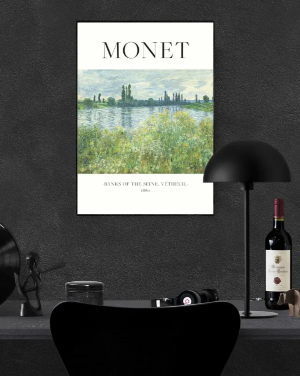 Banks Of The Seine - Poster - Klassisk konst - Ramexempel