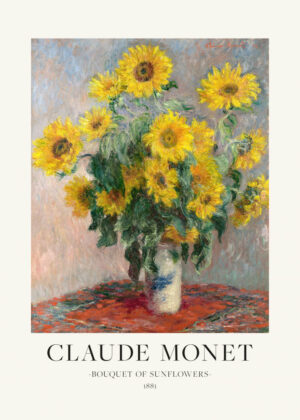 Bouquet Of Sunflowers - Poster - Klassisk konst