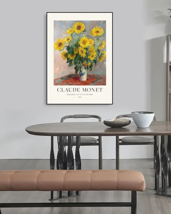 Bouquet Of Sunflowers - Poster - Klassisk konst - Ramexempel
