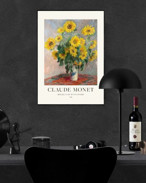 Bouquet Of Sunflowers - Poster - Klassisk konst - Ramexempel