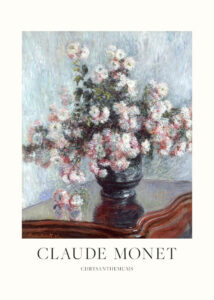 Chrysanthemums - Claude Monet - Poster - Klassisk konst