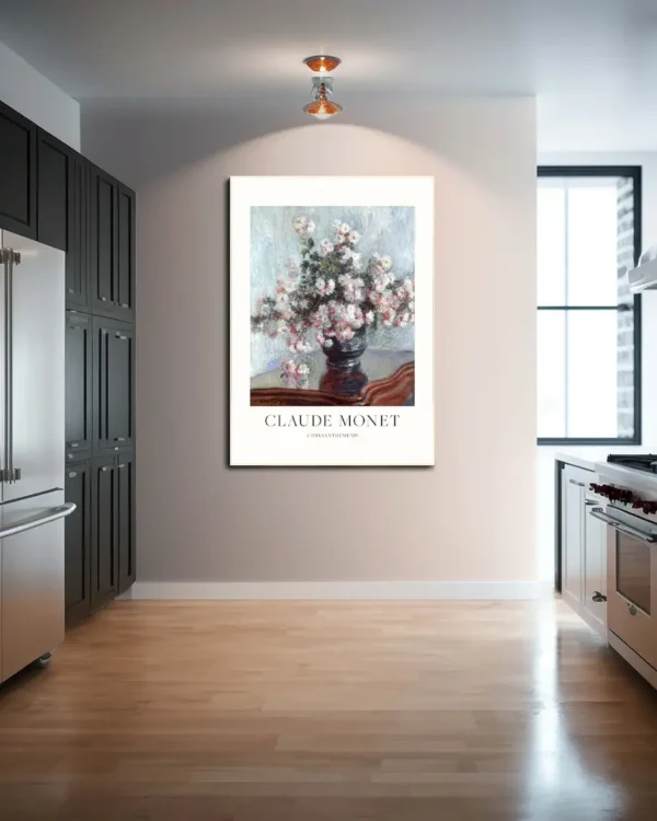 Chrysanthemums - Claude Monet - Poster - Klassisk konst - Ramexempel
