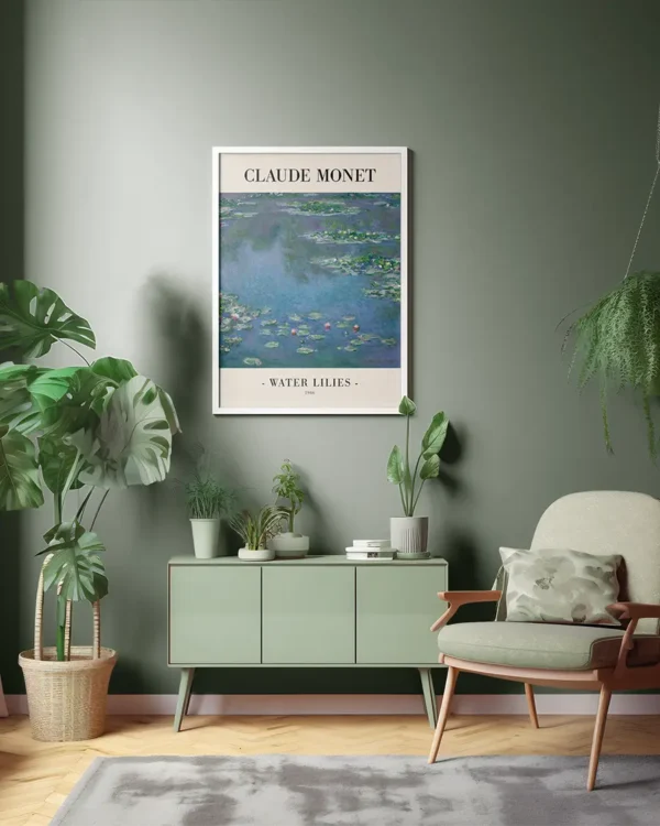 Water Lilies - Poster - Klassisk konst - Ramexempel