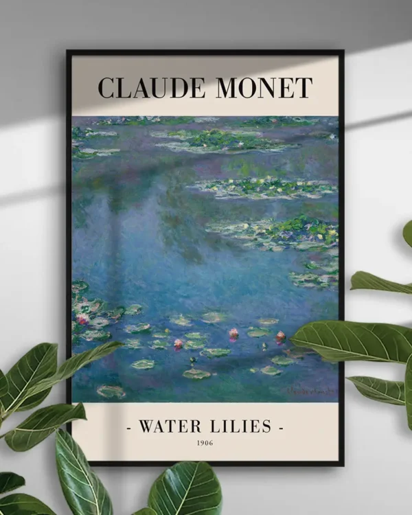 Water Lilies - Poster - Klassisk konst - Ramexempel