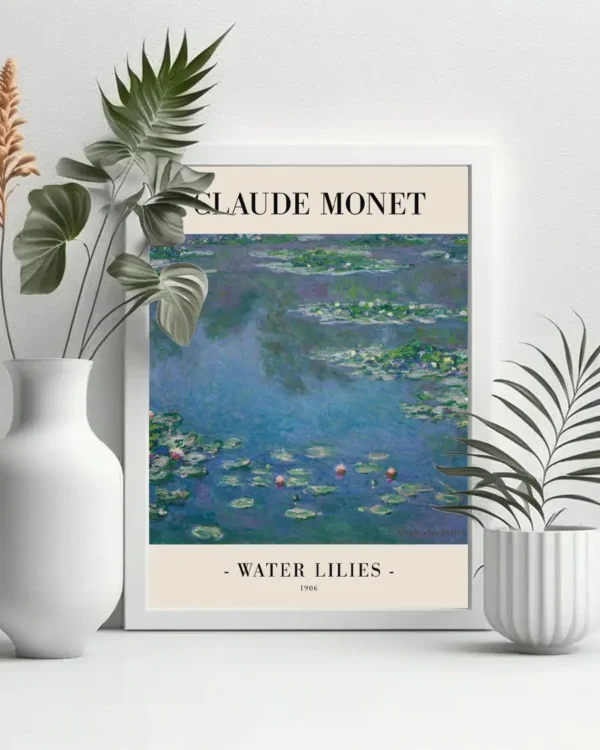 Water Lilies - Poster - Klassisk konst - Ramexempel