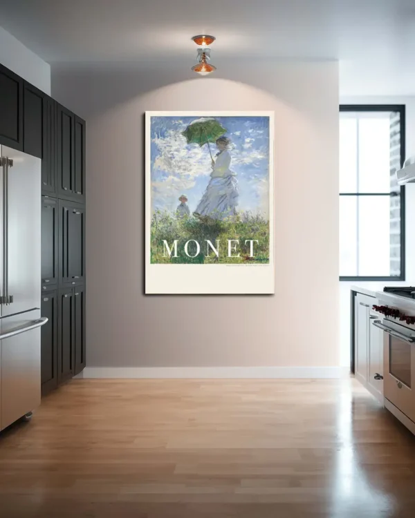Woman With Parasol - Poster - Klassisk konst - Ramexempel